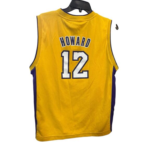 Adidas NBA Los Angeles Lakers Jersey Boys Large 14-6 Yellow Dwight Howard - Picture 8 of 8